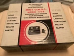 Vtg Miny O.m.g.s. Transistor 1964 Model 1778 Tape Recorder Ob W/ Microphone. Fixed Price $100.00.