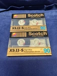 2 Scotch Xs Ii-s Premium High Bias Type Blank Audio Cassette- 1990 New. Fixed Price $22.95.