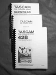 Tascam 42B Manuals Set For The Reel To Tape Deck Recorder. Fixed Price $79.00.
