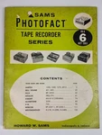 Sams Photofact Tape Recorder Series Vol. TR-6 Ampex 1250 1260 1270 2012 Manual. Fixed Price $13.94.