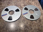 Ampex 406 Reel-to-reel Audio Mastering Magnetic Tape Reels (2). Fixed Price $31.00.