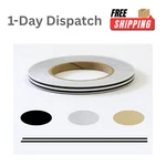 Universal Dual Pinstripe 3/16 X 50FT Black Auto Customizing Vinyl Tape. Fixed Price $21.79.