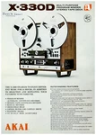 Akai X-330D Reel To Dealer Data / Spec Sheet Brochure *original*. Fixed Price $24.97.