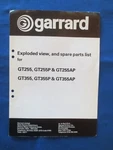 Garrard GT2555AP GT355AP Xploded View Spare Parts Manual. Fixed Price $12.40.