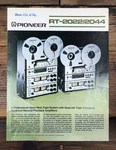 Pioneer RT-2022 RT-2024 Reel To 5PG Foldout Dealer Brochure *original*. Fixed Price $34.97.