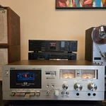 Akai GXC-725D Cassette Deck. Near Mint. Fully Serviced. Works Great. Excellent. Fixed Price $550.00.