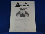 Arvin 83L79 Tape Recorder Service Manual. Fixed Price $12.98.