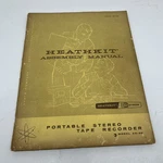 Vintage 1960S Heathkit Portable Stereo Tape Recorder AD-40 Manual. Fixed Price $13.99.