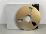 Revox Reel Aluminum 10.5" Gold Take Up With Hard Plastic Case. Fixed Price $99.95.