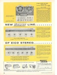 1961 Eico Reel-to-reel RP-100W Tape Deck Kit Ad/ ST96 TUNER/ST70 Amp. Fixed Price $9.95.
