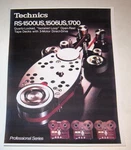 Technics RS-1500US, 1506US, RS-1700 Open Reel Audiophile Deck Ad 1980 Page. Fixed Price $10.99.