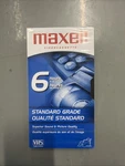 Maxell 6 Pack T-120 Hour Standard Grade Vhs Blank Video Tapes New. Fixed Price $60.00.