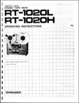 Pioneer RT-1020L And RT-1020H Reel To Tape Deck Owners Manual. Fixed Price $13.95.