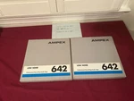 Ampex 1/4" 642 Low Noise Professional Metal 3600 Audio Tape 10.5" Reels. Fixed Price $84.99.