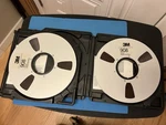 3M 908 Audio Mastering Tape 1/2" X 2500 Ft On Reel- With Case- Lot Of. Fixed Price $69.00.