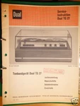 Service Manual Dual Tg 27 Tape Recorder, Original. Fixed Price $24.38.