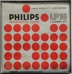 Box Only For 1970S Philips Holland LP-18 Longplay 7X1/4" Inch Magnetic Reel Tape. Fixed Price $7.12.