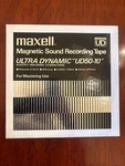 Maxell UD50-10 1/4" Magnetic Sound Recording Tape W/ 10.5" Metal Nab Hub Wheel. Fixed Price $39.99.