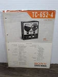 Sony TC-652-4 Reel To Quadradial Tape Recorder Service Manual Original. Fixed Price $22.49.