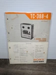 Sony TC-388-4 Channel Stereo Tapecorder Service Manual Genuine Paperwork. Fixed Price $44.99.