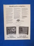 Ampex 755 1455 Reel To Magazine Ad Audio November 1968. Fixed Price $20.01.