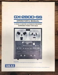 Akai GX-280D-SS Reel To Owners / User Manual *original*. Fixed Price $39.97.