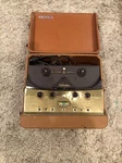 Silvertone Deluxe Portable R2R Tape Recorder Hifi Brown Case 6074. Fixed Price $85.00.