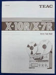 Original Teac X-10R X-7R Owners Manual. Fixed Price $29.95.