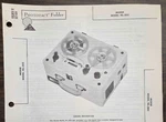 Morse Model NL-202 Tape Recorder Photofact. Fixed Price $6.50.