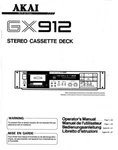 Akai GX912 Cassette Deck Owners Instruction Manual. Fixed Price $22.24.
