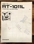 Pioneer RT-1011L Reel To Owners / User Manual *original*. Fixed Price $49.97.