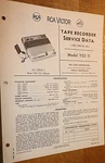 Rca Service Data 1965 Reel To Tape Recorder Ygs 11. Fixed Price $20.00.