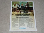 Pioneer Speaker Ad, Allman Brothers, R-700,R-500B, CS-99A, CS-A700, Page, 1973. Fixed Price $9.99.