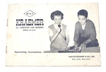 Vintage Kraemer All Transistor Tape Recorder Model TR-3995 Operating Manual. Fixed Price $21.25.