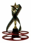 Trophy Star Centerpiece Hollywood Style - Red Reel 2301. Fixed Price $29.99.