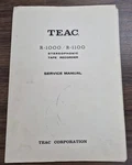 Teac R-1000, R-1100 Tape Recorder Service Manual Original. Fixed Price $11.75.