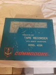 Commodore 403R Transistor Tape Recorder Vintage Box. Fixed Price $44.00.