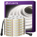 Outdoor Led Strip Lights Waterproof White, 16.4FT High Density Dimmable Tape .... Fixed Price $65.60.