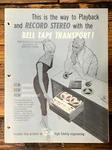 Bell Stereo Systems Tape Transpot RP-120 P-100 Recorder 3PG Brochure *orig*. Fixed Price $19.97.