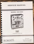 Roberts Reel To Service Manual *original*. Fixed Price $29.97.