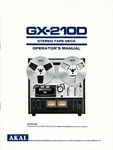 Akai GX-210D Reel-to-reel Tape Deck User / Operator's Manual Comb Binding. Fixed Price $18.00.