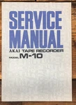 Akia Model M-10 Reel To Service Manual *original*. Fixed Price $34.97.