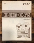 Teac X-7R X-10R Reel To Owners / User Manual *original* #1. Fixed Price $49.97.
