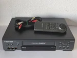 Mitsubishi Vcr HS-U448 Precision Turbodrive Vhs Player Recorder W/ Remote & Av. Fixed Price $89.99.
