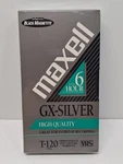 Maxell Gx Silver Vhs 120 Blank Video Cassette Tape 6 Hour. Fixed Price $12.50.