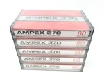 Ampex 370 60MIN Cassettes, Of 5 - New Old Stock, Free Shipping. Fixed Price $35.00.