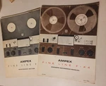 Vintage Ampex Fine Line F-44 Reel To Owners & Maintenance Manuals. Fixed Price $30.00.