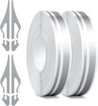 Silver Pinstripe Sticker Tape Universal Auto & Motorcycle Decorative Vinyl. Fixed Price $11.03.