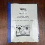Vintage Otari ARS-1000 Automated Radio Station Rep. Istruction & Maintenane Man.. Fixed Price $30.00.