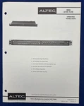 Vintage Altec Lansing Operating Instructions / 9880A Active Filter. Fixed Price $17.95.
